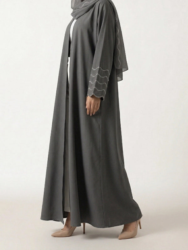 Abaya Dubai Kimono Lyana - Gris