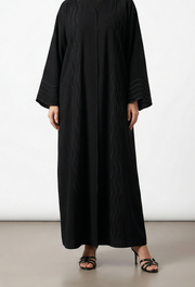 Dubai Kimono Abaya Lyana - Black