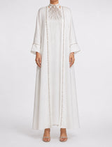 Abaya Nour Blanc: Ensemble 2 Pièces