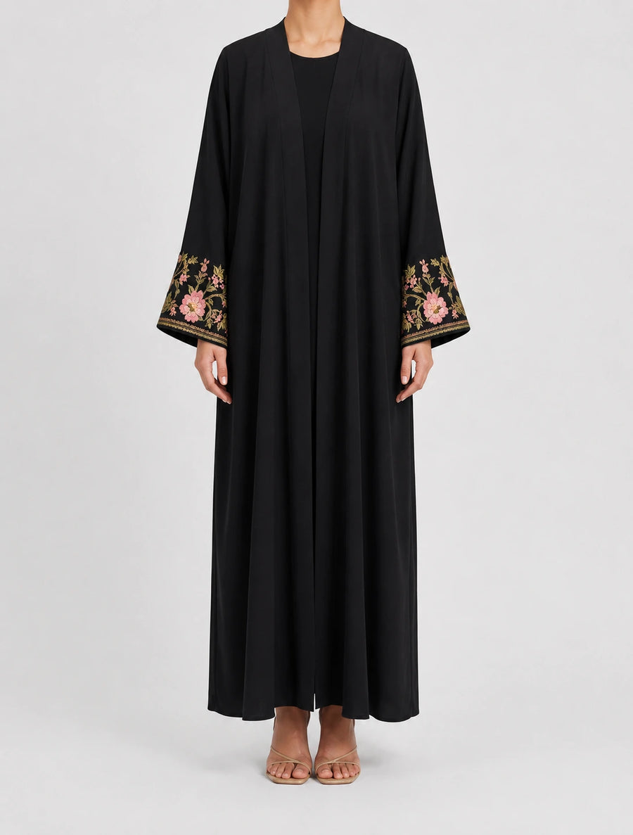Abaya Noir Égyptienne