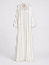 Abaya Nour Blanc: Ensemble 2 Pièces