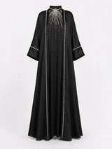 Abaya Nour Noir Prestige: Ensemble 2 Pièces