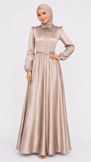 Inaya Satin Abaya Dress
