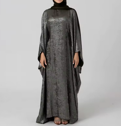 Abaya Almas Gris Argenté
