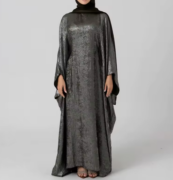 Abaya Almas Gris Argenté