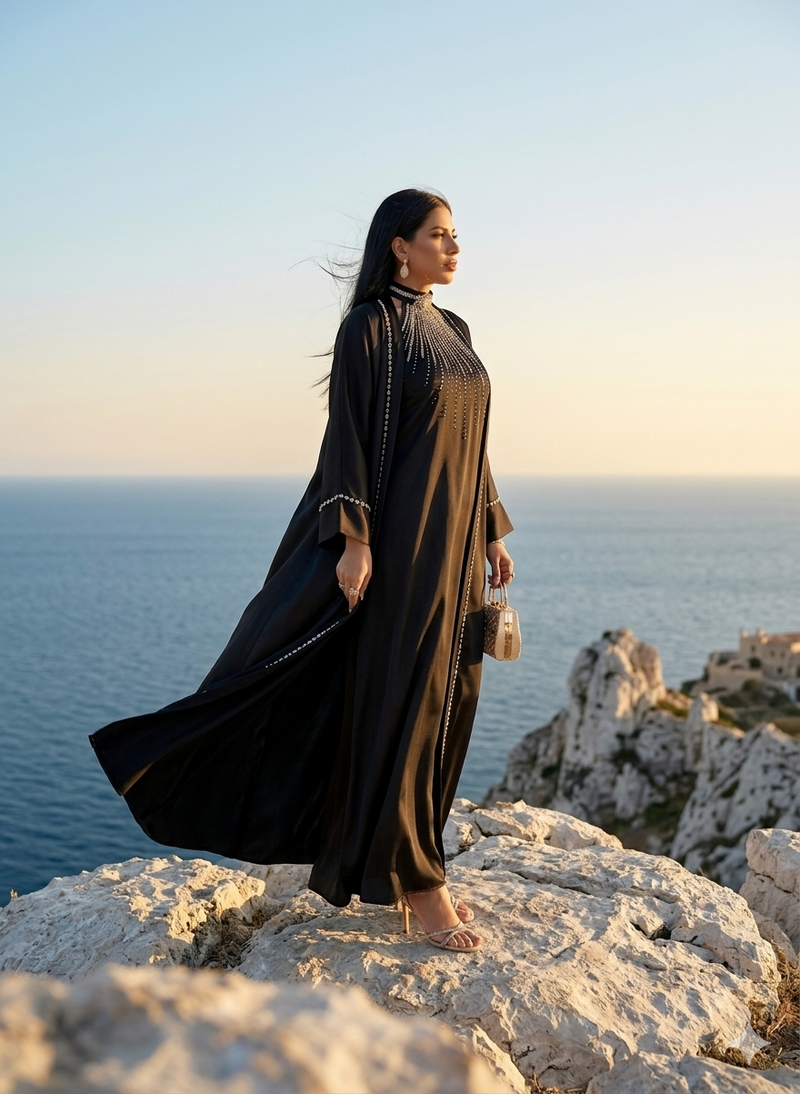 Abaya Dubaï Nour Noir