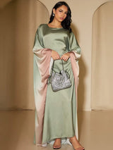 Abaya Norah Vert : Dégradé Ombré