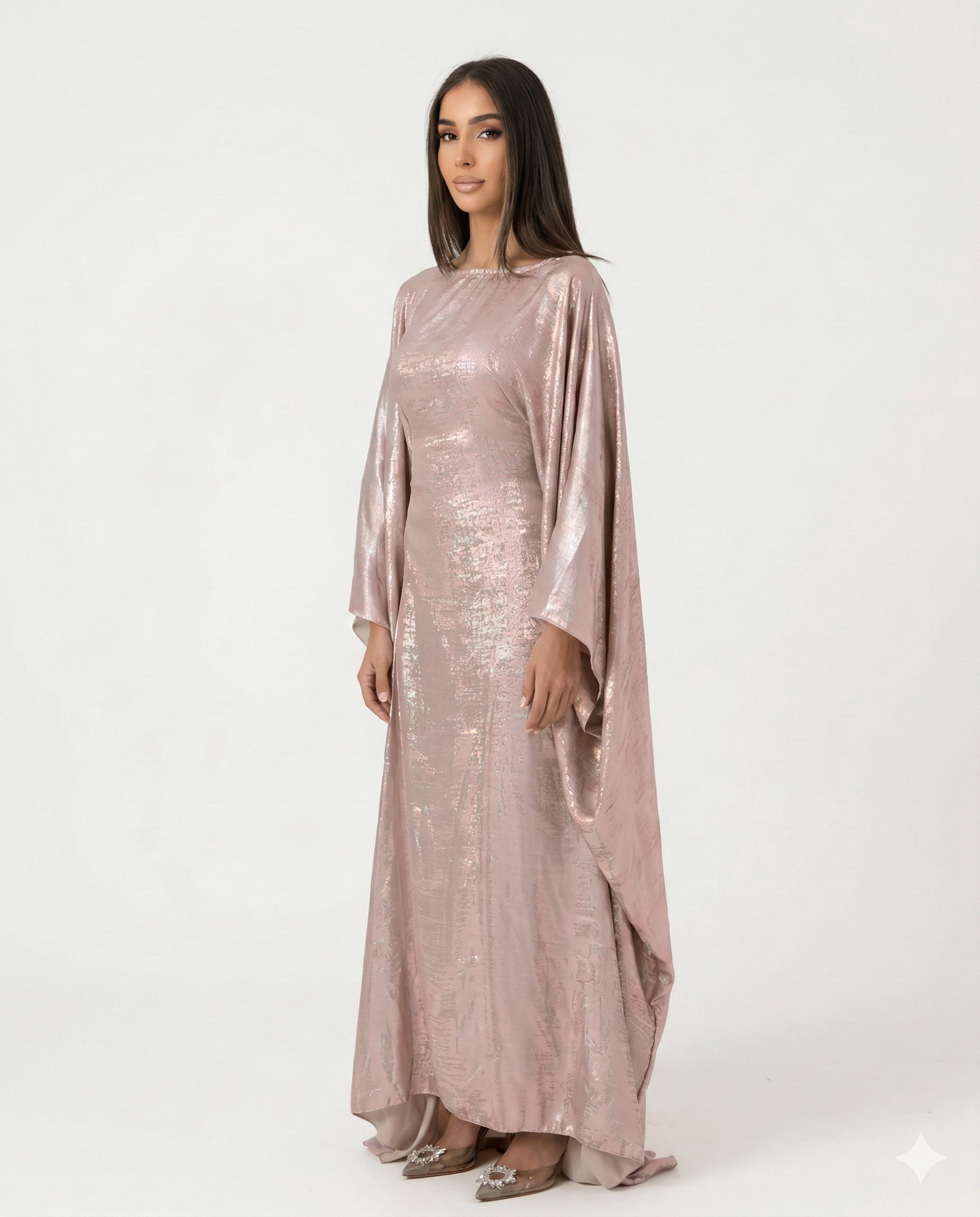 Lumière Céleste - Abaya Papillon Métallisée Irisée