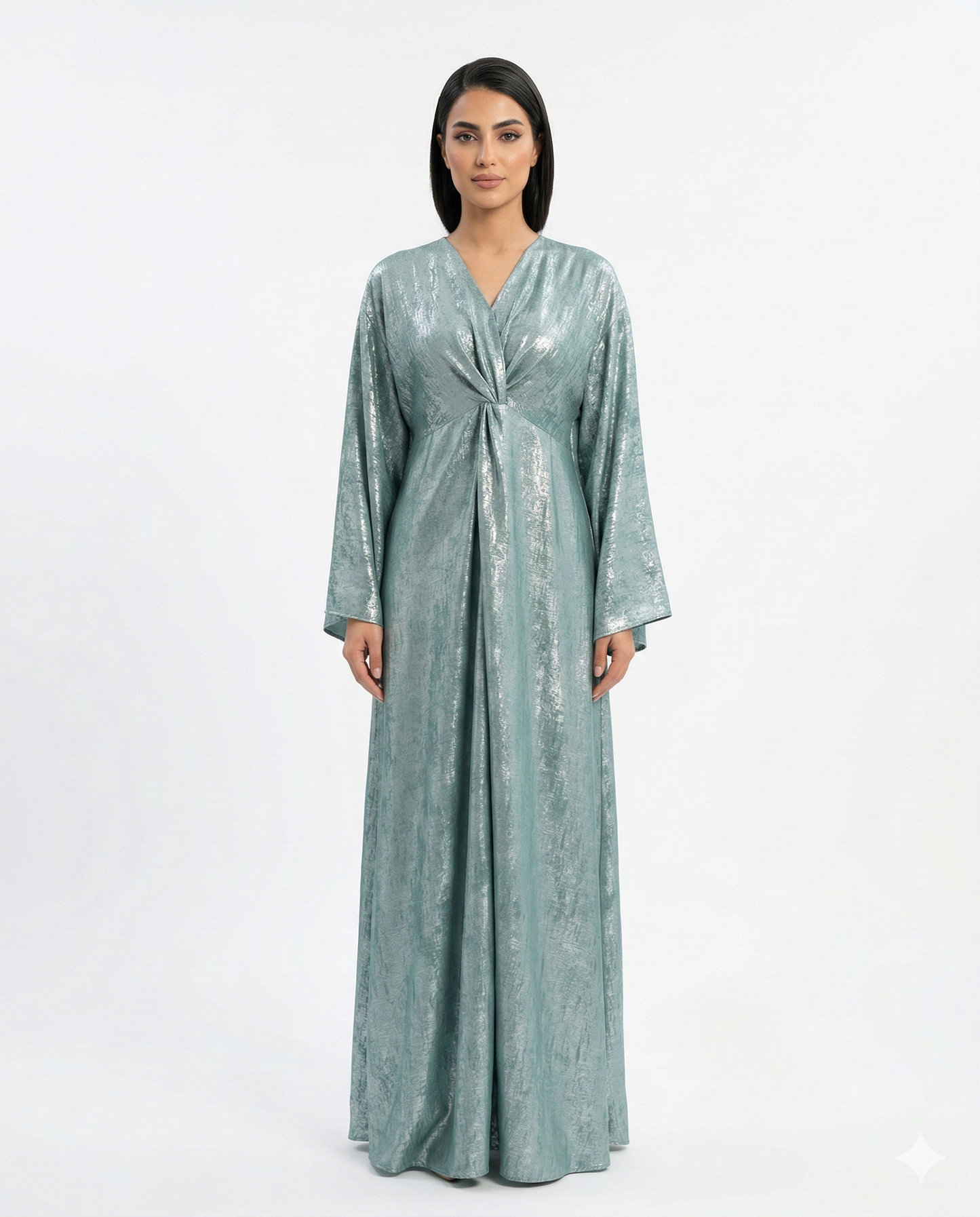 Nœud Céleste - Abaya Fermée Twist Métallisée