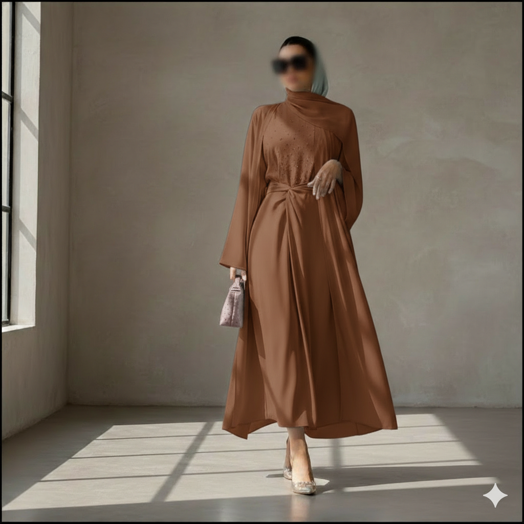 Abaya Perles d’Aurore