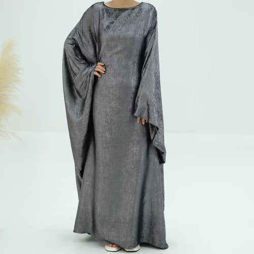 Abaya Almas Gris Argenté