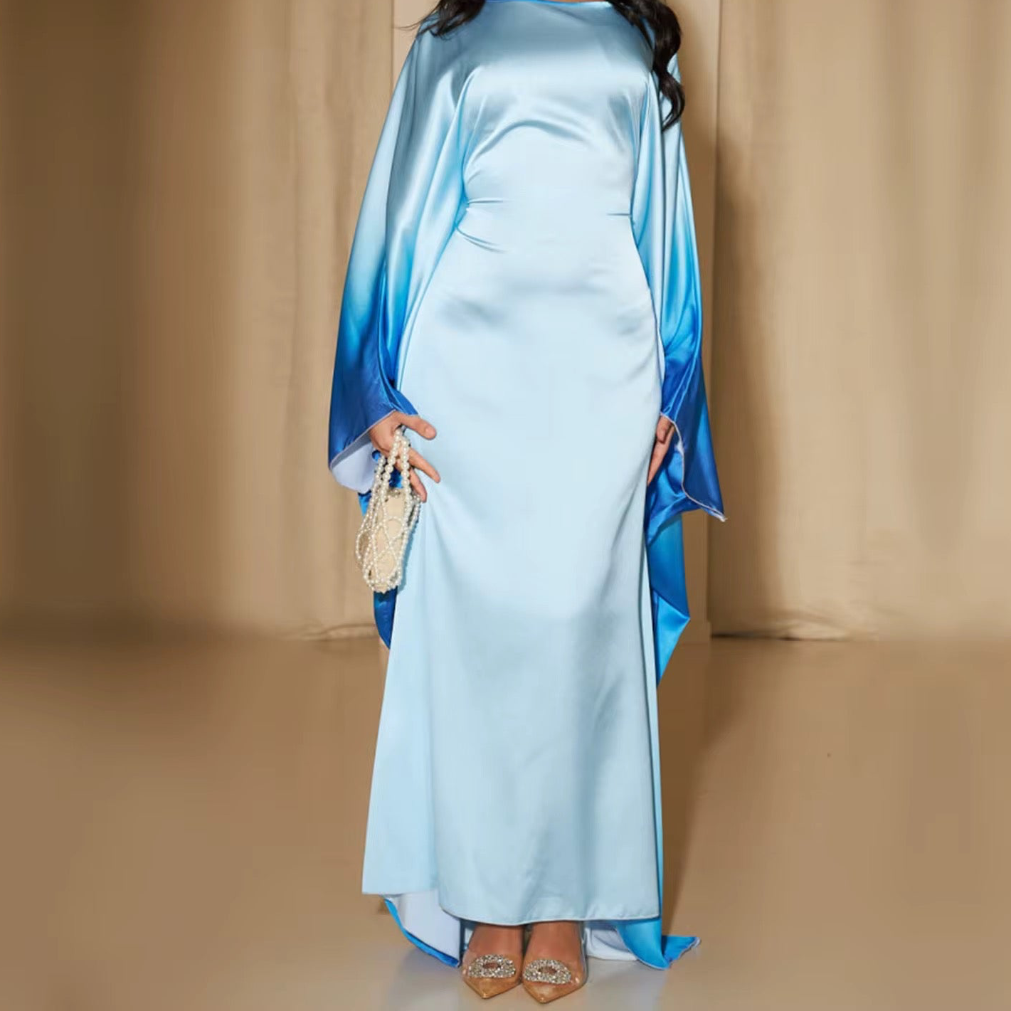 Norah Blue Ombré Abaya