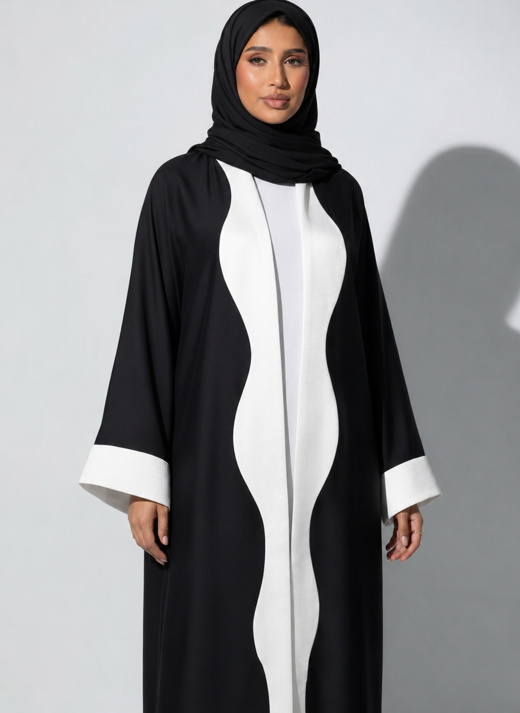 Abaya Dalya Noir et Blanc