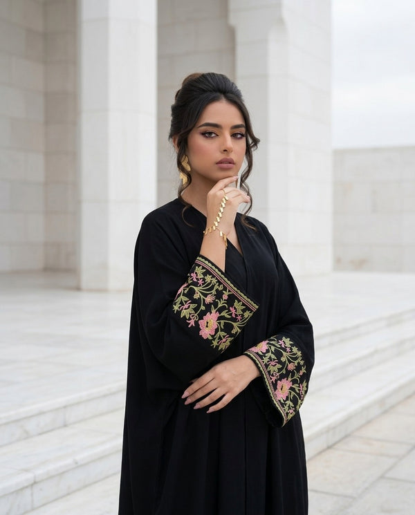Abaya Noir Égyptienne