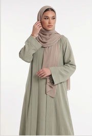 Lina Sage Green Kimono Abaya