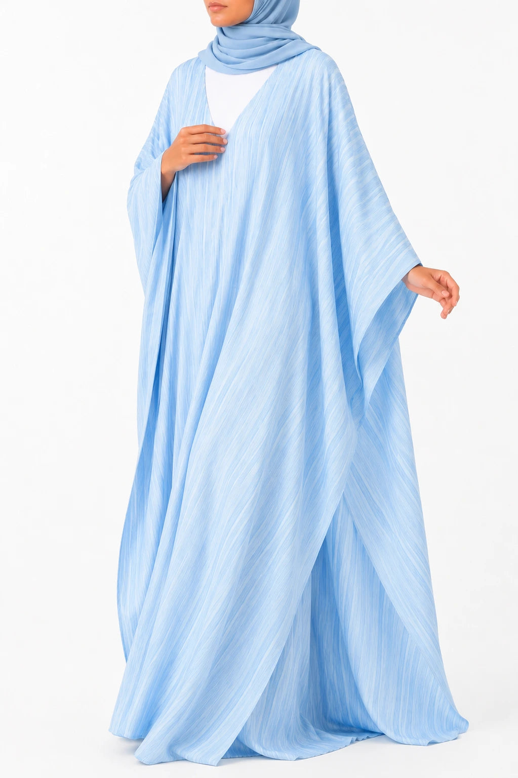 Abaya Papillon Alya Bleu