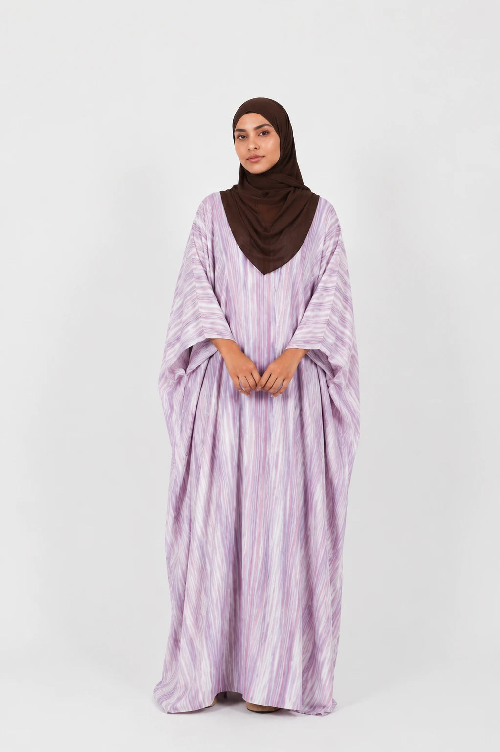 Alya Lavender Butterfly Abaya