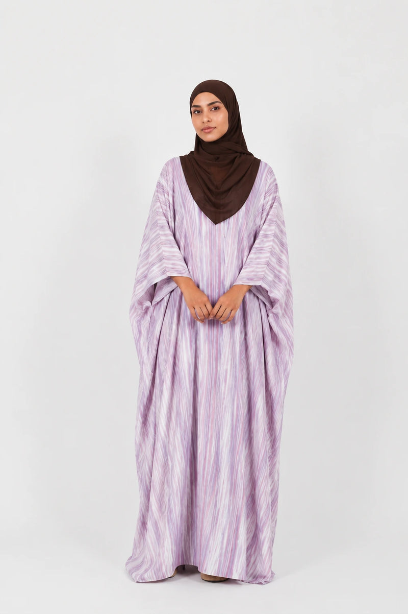 Abaya Papillon Alya Lavande