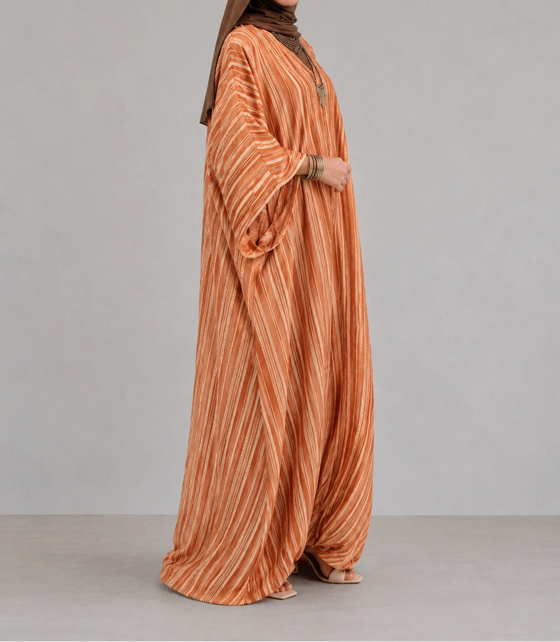 Abaya Papillon Alya Orange