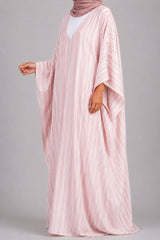 Abaya Papillon Alya Rose Poudré