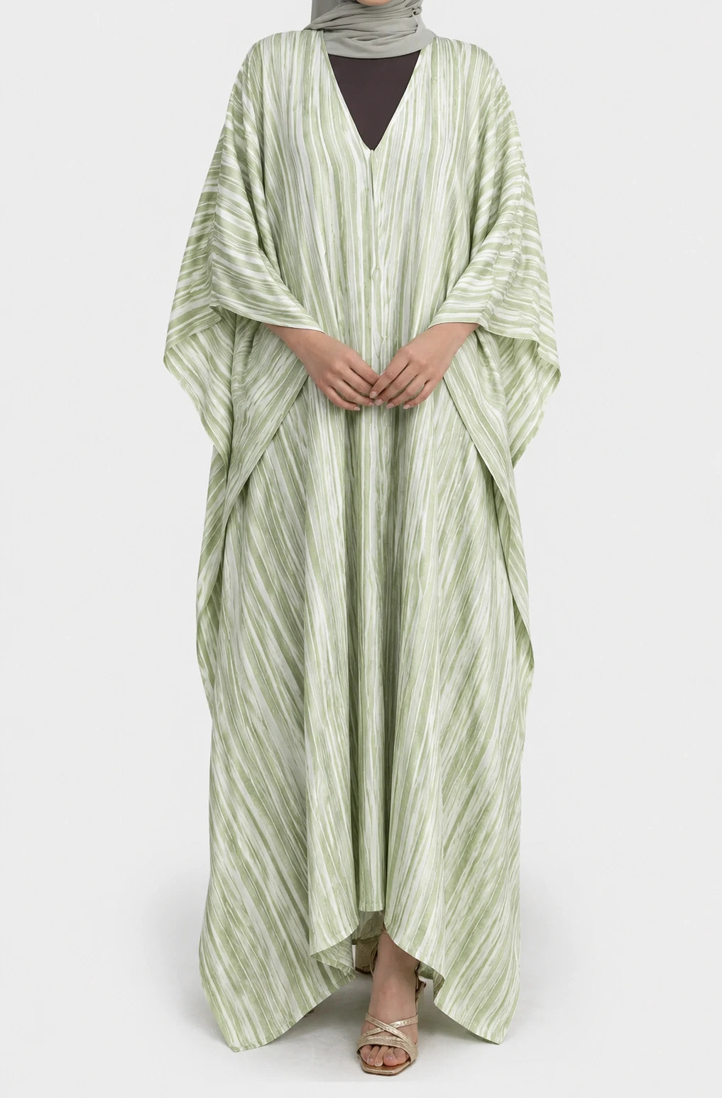 Alya Green Butterfly Abaya