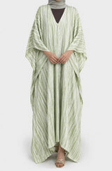 Abaya Papillon Alya Vert