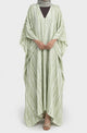 Abaya Papillon Alya Vert