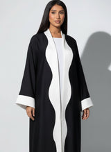 Abaya Dalya Noir et Blanc