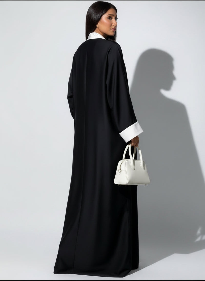 Abaya Dalya Noir et Blanc