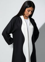 Abaya Dalya Noir et Blanc