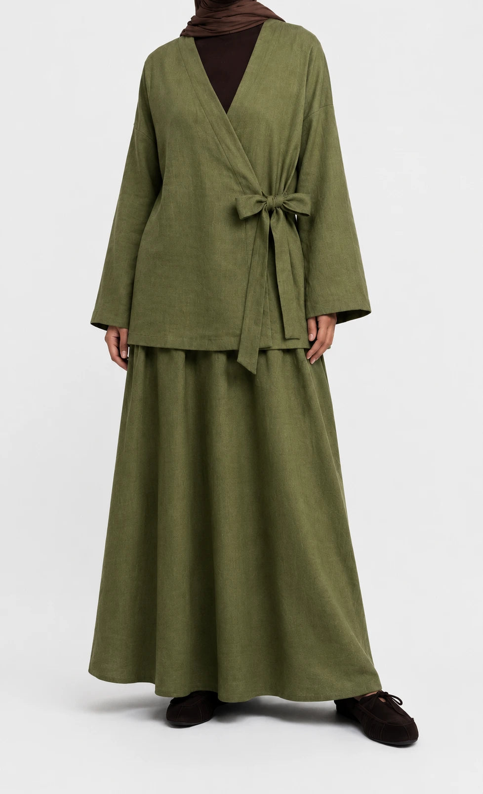 Hana Green Kimono Set