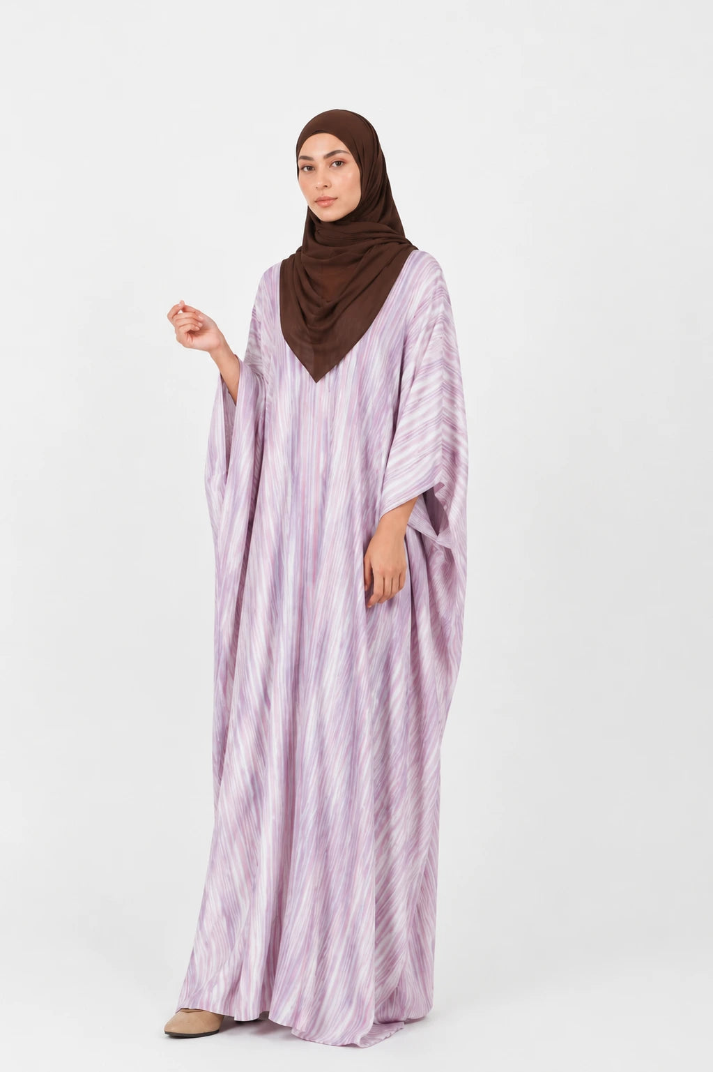 Alya Lavender Butterfly Abaya