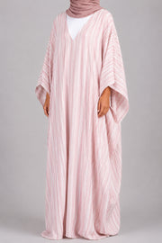 Alya Dusty Pink Butterfly Abaya