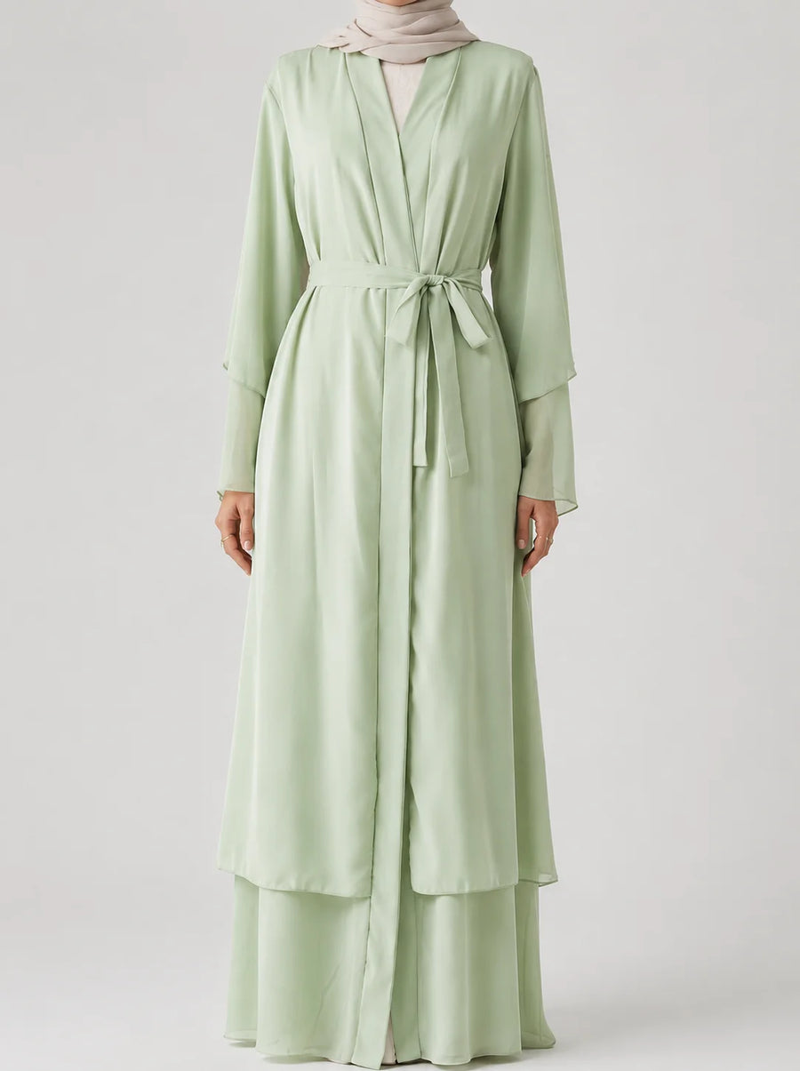 Ensemble Kimono Malak Vert Sauge